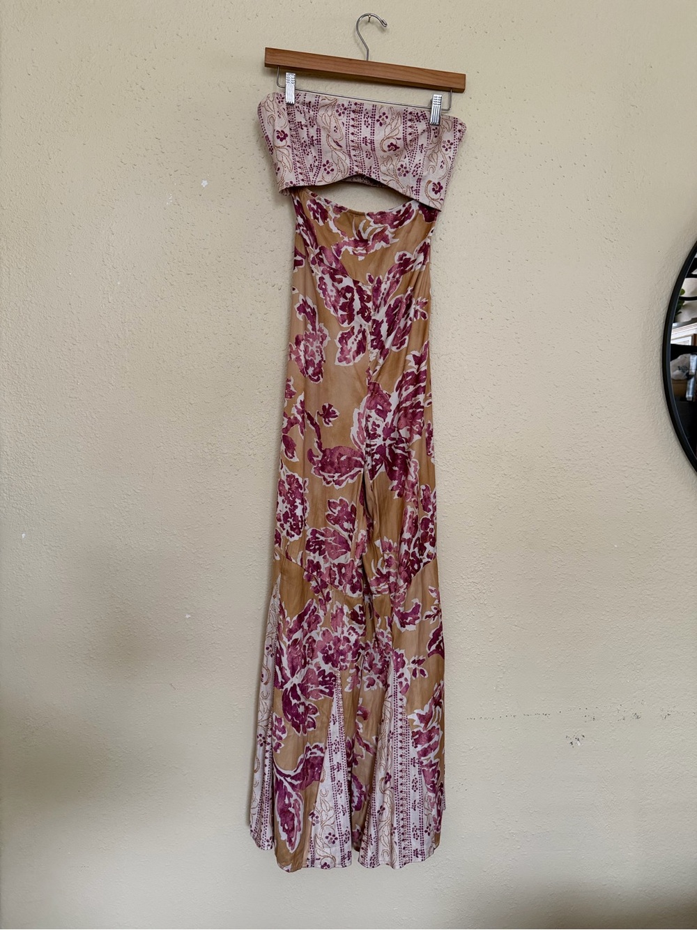 Free People | Juliet Strapless Jumpsuit with Cut Outs - Size XS - Picture 2 of 8